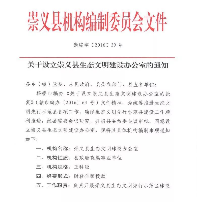 崇义县人民政府办公室最新项目概述