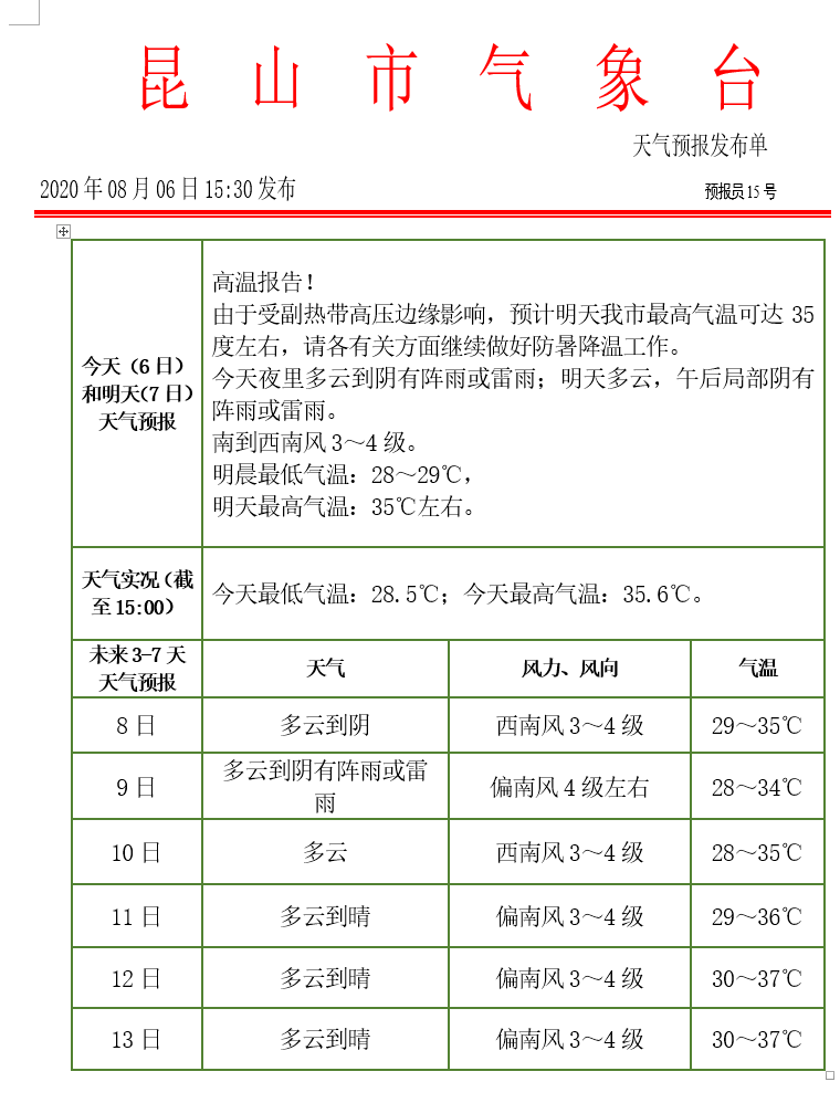 姜山镇天气预报更新通知